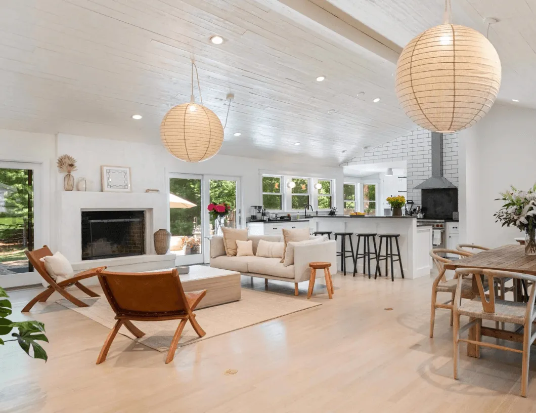 Interior photo of a Hamptons home